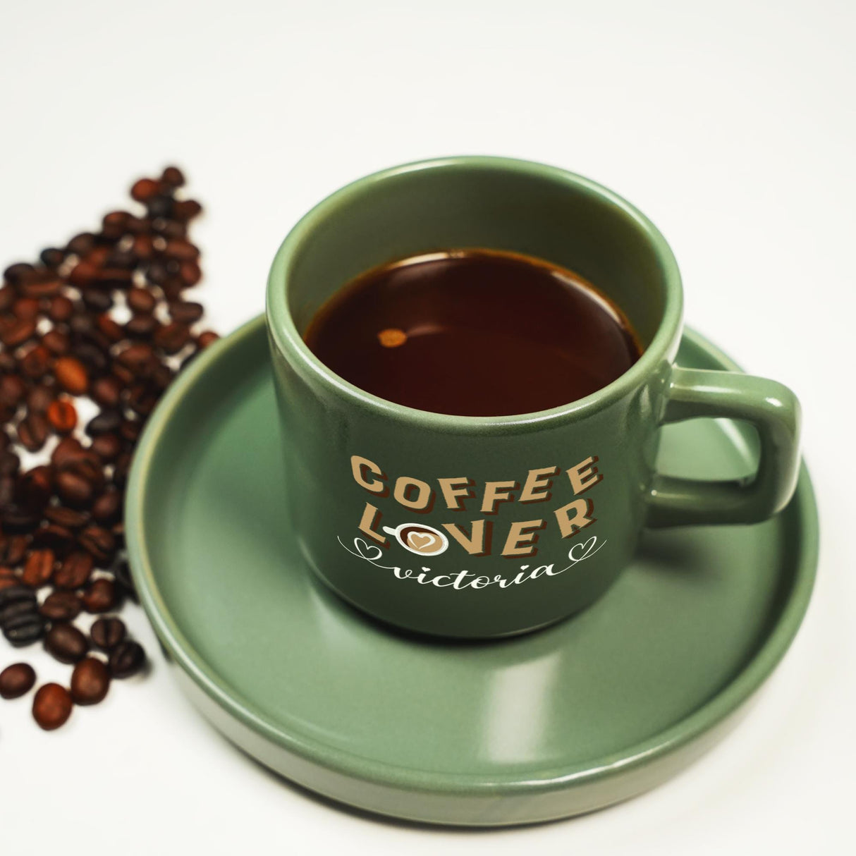 a cup of coffee sitting on top of a saucer