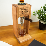 Engraved Whiskey Dispenser for Groomsmen: Personalized Wooden Liquor Stand, Wedding Party Decor