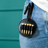 Persoanlized Golf Bag Name Tag with Tee Holder: Engraved Groomsmen Gift for Golf Lover