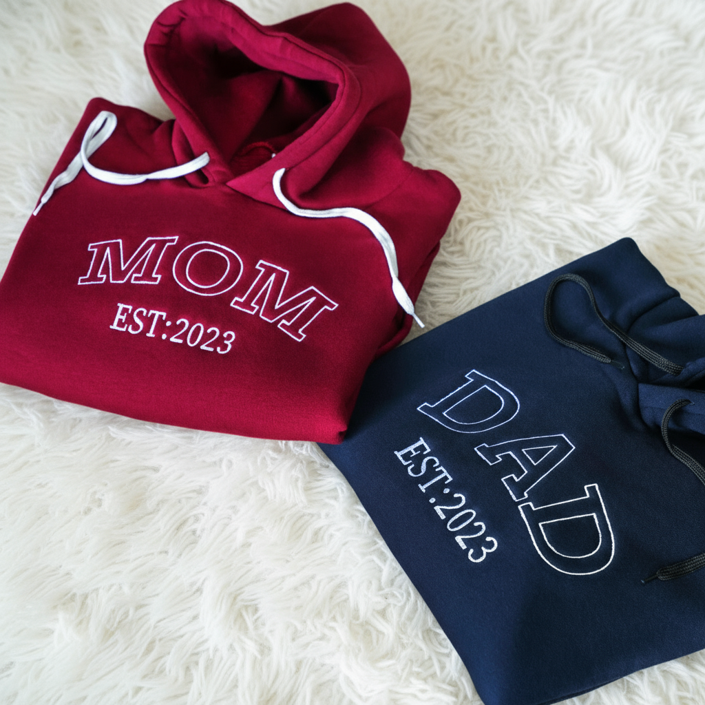 Gigi Embroidered Sweatshirt: Personalized Grandma Crewneck Pullover, Mother’s Day or Birthday Gift Idea