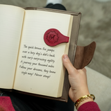 Engraved Leather Magnetic Bookmark: Custom Teachers Gift Book  Accessories