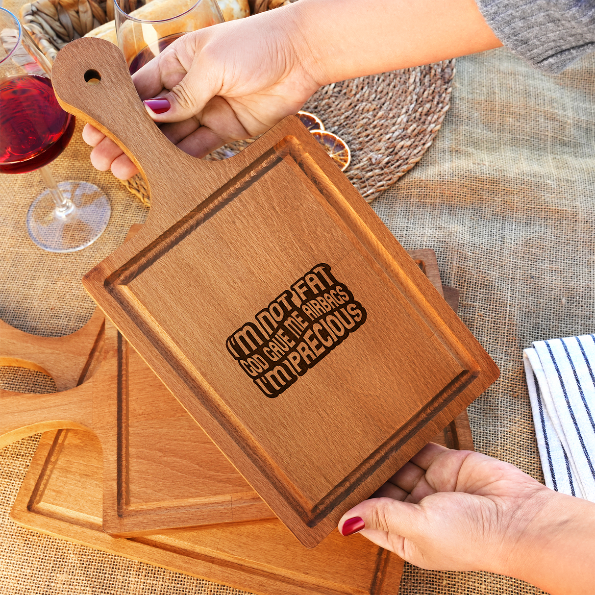 Personalized Funny Cutting Board, Wooden Serving Board, Custom Engraved Cheese Board, Funny Christmas Gift, Birthday Gift, Gifts for Sister
