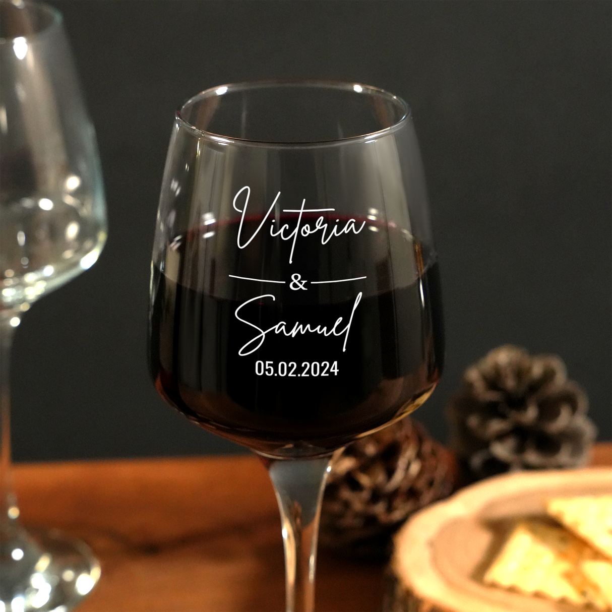 Wine Glasses for Wedding Couple, Personalized Glass, Wine Champagne Flutes,Custom Glass Wine, Anniversary Gift, Wedding Gift, Newlywed Gift