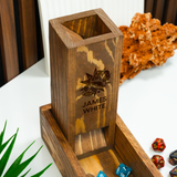 Fantasy Dice Rolling Tower and Storage: Personalized Dungeons and Dragons Gifts