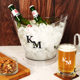 Personalized Grooomsman Beer Glass, Custom Beer Glass with Handle, Best Man Proposal, Groomsmen Gift, Husband Dad Gift, Beer Mug for Men