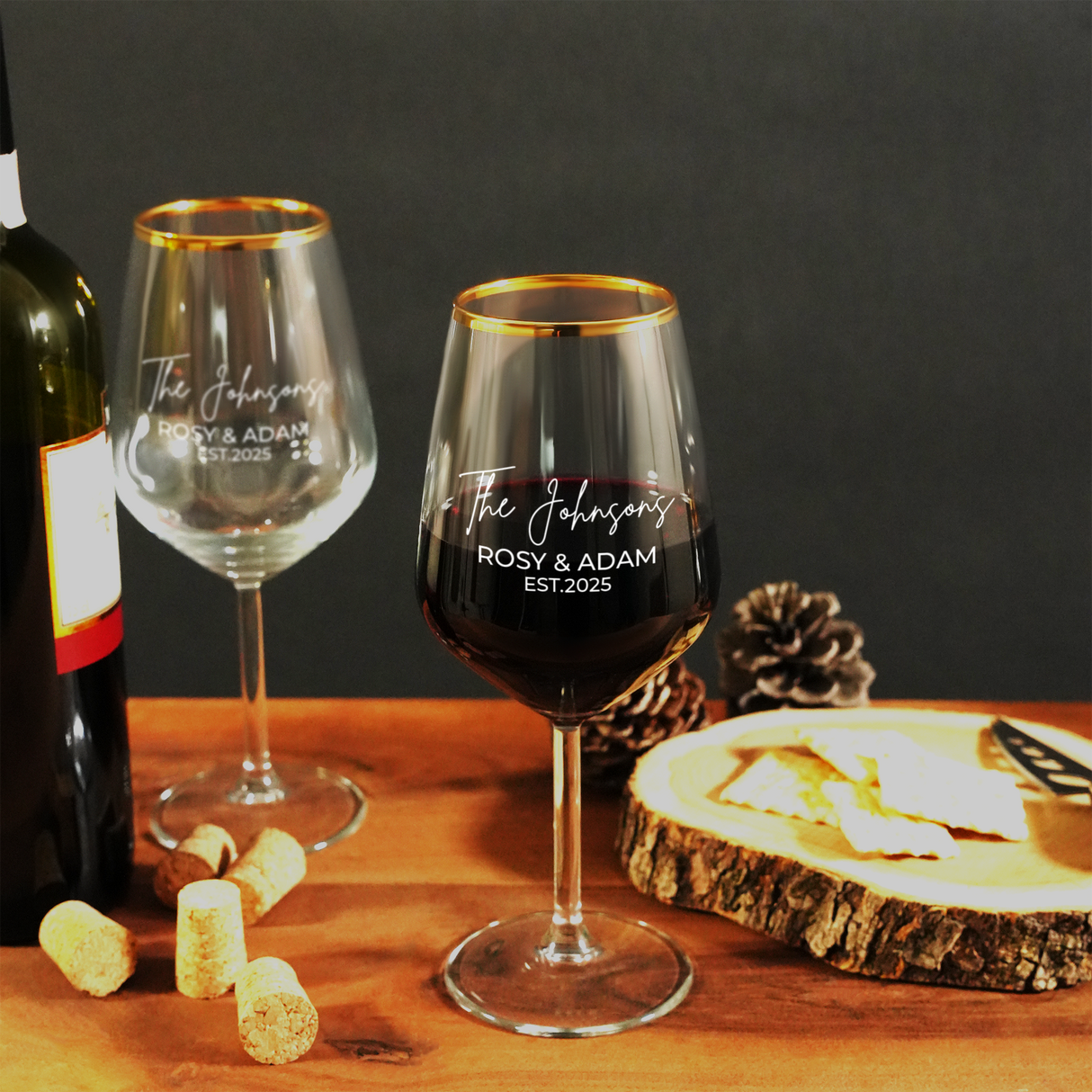 Personalized Wine Glasses, Anniversary Wine Glasses, Custom Wedding Gift, Engagement Gift, Anniversary Gift, Housewarming, Gift for Couples