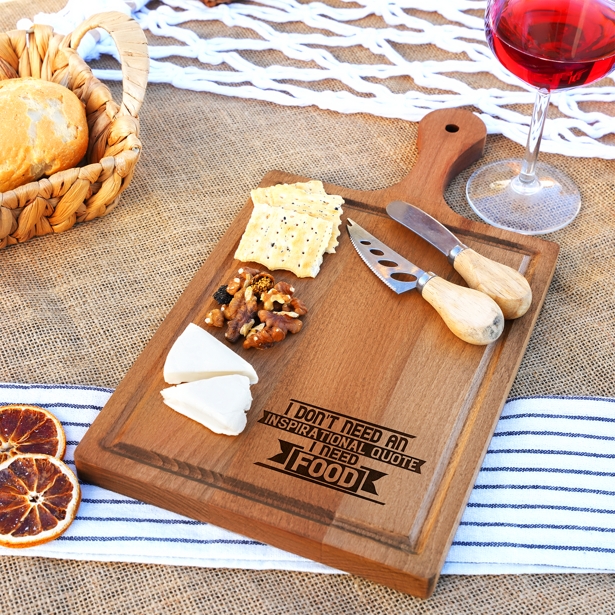Funny Christmas Gift Custom Charcuterie Board, Personalized Cutting Board, Best Friend Gift, Birthday Gifts for Sister, Engrave Wooden Board