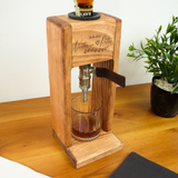 Custom Engraved Wooden Whiskey Dispenser with Glasses: Whiskey Gift for Couples
