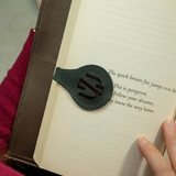 Engraved Leather Magnetic Bookmark: Custom Teachers Gift Book  Accessories