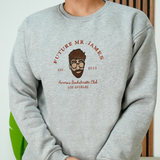 Embroidered Future Mr Last Name Sweatshirt: Custom Portrait Bachelorette Party Crewneck