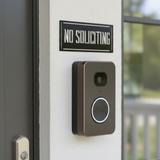 No Soliciting Garden Stake Sign: Custom Metal Yard Sign for Outdoor Decoration