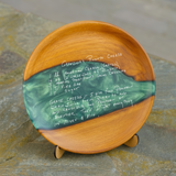 Custom Handwritten Recipe Resin Epoxy Platter: Personalized Family Heirloom Gift