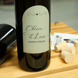 Custom Wine Label with Photo: Romantic Milestone Gift for Couple Anniversary