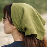Linen Head Scarf for Women: 100% Organic Linen Bandana, Hair Wrap