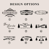 a bunch of logos that are in black and white