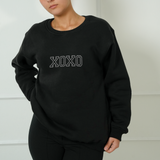 XOXO Valentines Day Sweatshirt: Romantic Crewneck for Women, Girlfriend Anniversary Gift