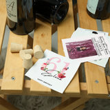 Personalized Birthday Wine Label: Custom Milestone Bottle Sticker Gift for Mom