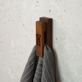 Wooden Wall Hooks for Kids Room: Custom Engraved Baby Name Hanger, Nursery Wall Decor