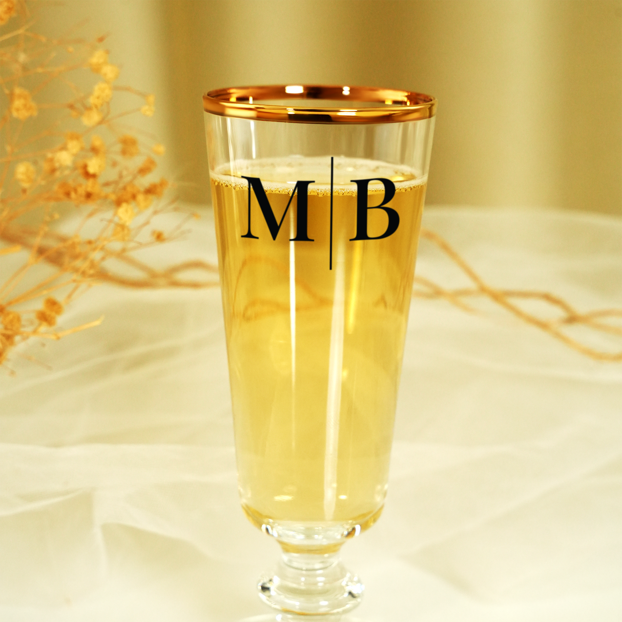 Bridesmaid Proposal Personalized Champagne Glass, Bridal Party Gift, Bridesmaid Gift, Custom Party Favors, Champagne Flutes, Team Bride Gift