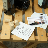 Custom Wine Label with Photo: Romantic Milestone Gift for Couple Anniversary