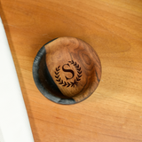 Personalized Engagement Ring Dish: Epoxy Wooden Jewelry Tray for Wedding or Ceremony