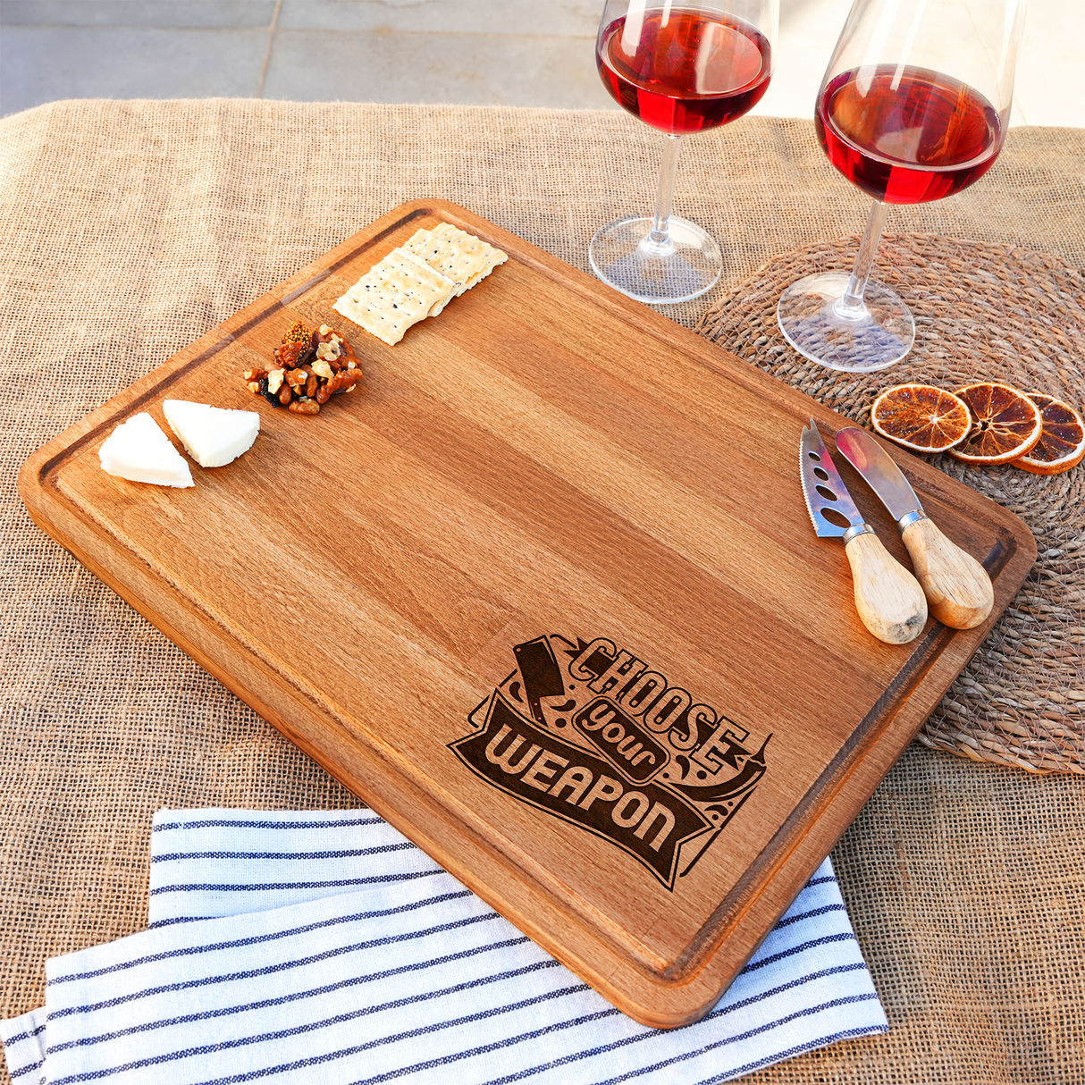 Personalized Funny Cutting Board, Wooden Serving Board, Custom Engraved Cheese Board, Funny Christmas Gift, Birthday Gift, Gifts for Sister