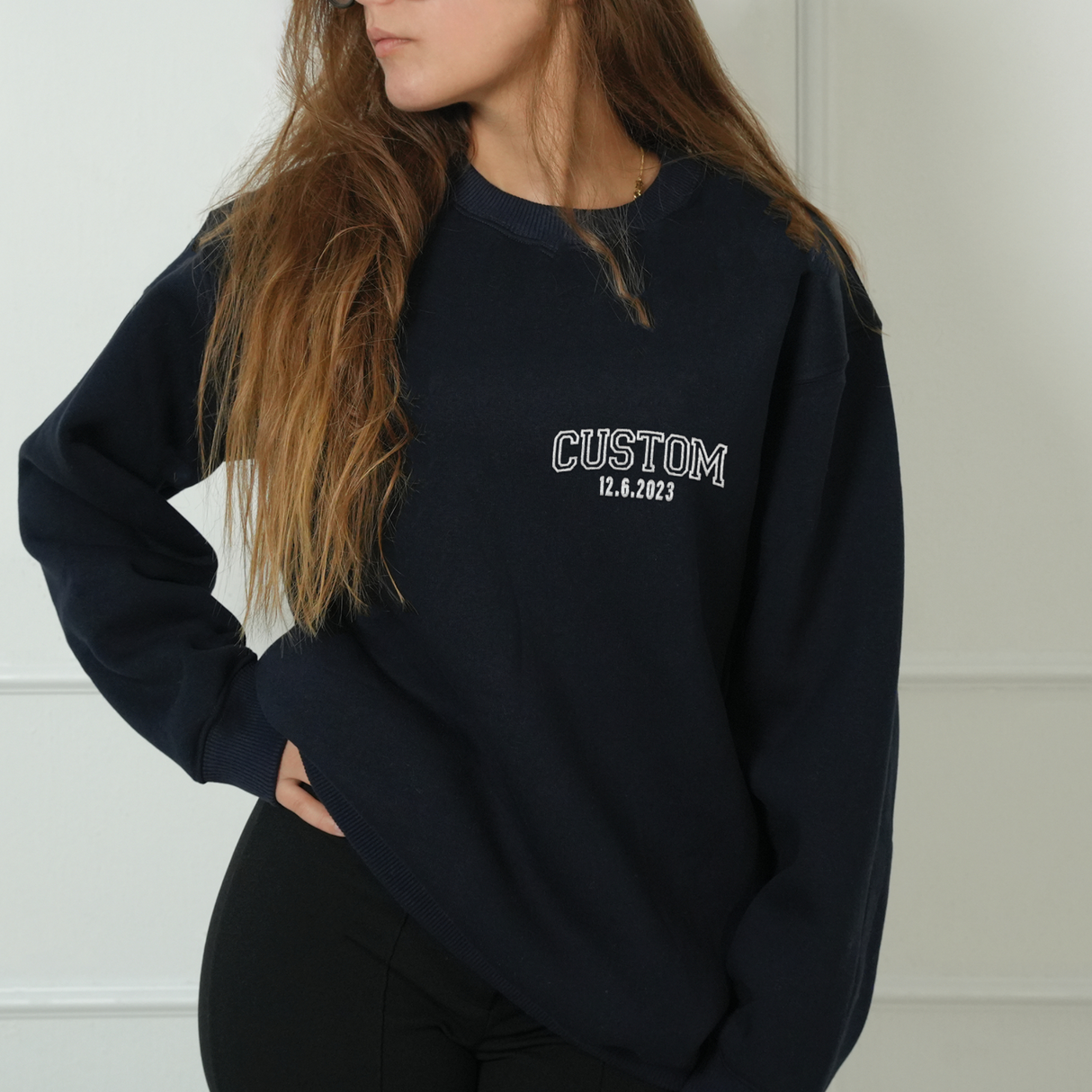 Custom Embroidered Zip Up Jacket: Personalized Text or Name Appeals, Gift for Birthday or Christmas