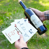 Personalized Birthday Wine Label: Custom Milestone Bottle Sticker Gift for Mom