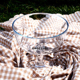 Personalized Smash Cake Stand: Glass Dessert Display with Lid, Baby First Birthday Party Table Decor