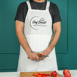 Custom Grill Master Christmas Gift: Personalized Japanese Cotton Apron with Cross Back Design