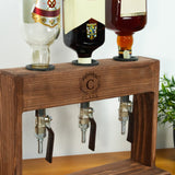 Personalized Wooden Whiskey Decanter: Custom Liquor Gift for Dad, Man Cave Decor