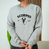 Embroidered Zodiac Astrology Sweatshirt: Personalized Horoscope Crewneck, Scorpio Birthday Gift