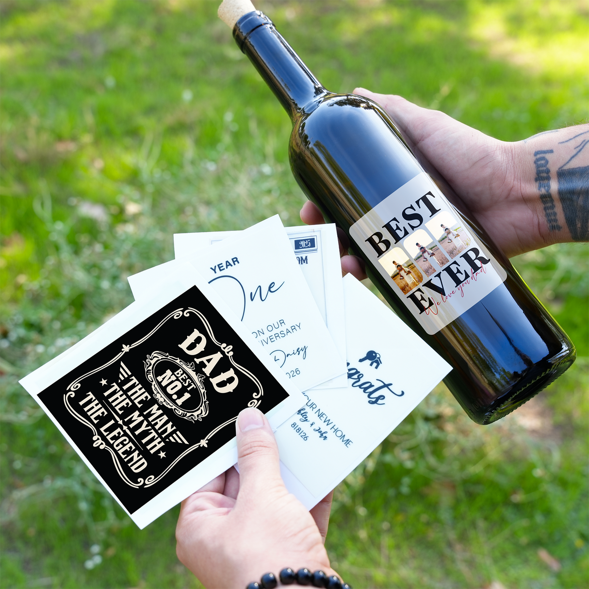 Custom Wine Bottle Label for Mom Chirstmas Gift: Personalized Wine Lover Gift