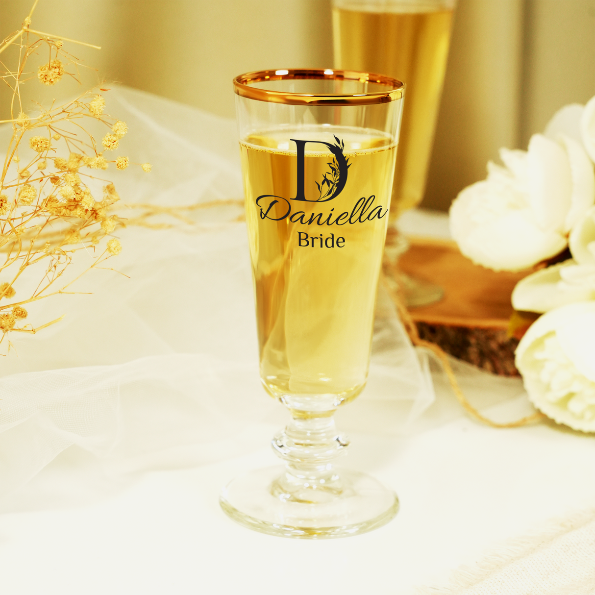 Personalized Bridesmaids Gifts Champagne Glasses, Personalized Wedding Glasses, Bachelorette Gift, Maid of Honor Gift, Wedding Favor Ideas