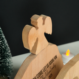 Wooden Personalized Nativity Scene Set: Christmas Gift for Religious Families