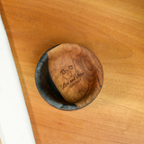 Personalized Engagement Ring Dish: Epoxy Wooden Jewelry Tray for Wedding or Ceremony
