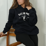 Embroidered Zodiac Astrology Sweatshirt: Personalized Horoscope Crewneck, Scorpio Birthday Gift