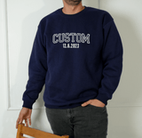 Custom Embroidered Zip Up Jacket: Personalized Text or Name Appeals, Gift for Birthday or Christmas