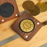 Personalized Brass Yes or No Coin: Custom Flip Token Gift for Daily Dilemmas