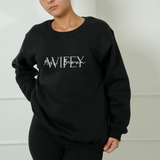 Embroidered Wifey Sweatshirt for Bride to Be: Future Mrs Crewneck Pullover, Wedding or Anniversary Gift