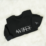 Embroidered Wifey Sweatshirt for Bride to Be: Future Mrs Crewneck Pullover, Wedding or Anniversary Gift