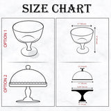 Glass Cake Dome with Lid: Personalized Dessert Display Stand for First Birthday Celebration