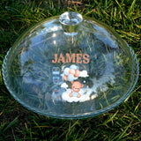 Glass Cake Dome with Lid: Personalized Dessert Display Stand for First Birthday Celebration