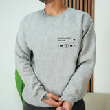 Custom Song Name Music Lover Sweatshirt: Embroidered Zip Up Jacket with Initials, Couple Christmas Outfit