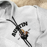 Personalized Dog Mom Sweatshirt with Portrait from Photo: Embroidered Pet Face & Name, Pet Lover Gift