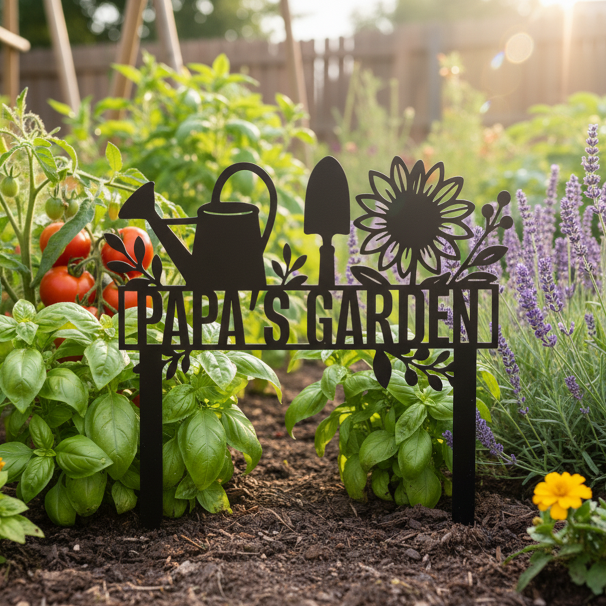 Custom Garden Plant Markers: Metal Plant Name Label for Backyard Gardeners