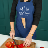 Personalized Japanese Apron with Pockets: Vintage Style Cotton Gardening Apron for Women