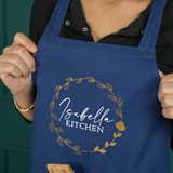 Personalized Japanese Apron with Pockets: Vintage Style Cotton Gardening Apron for Women