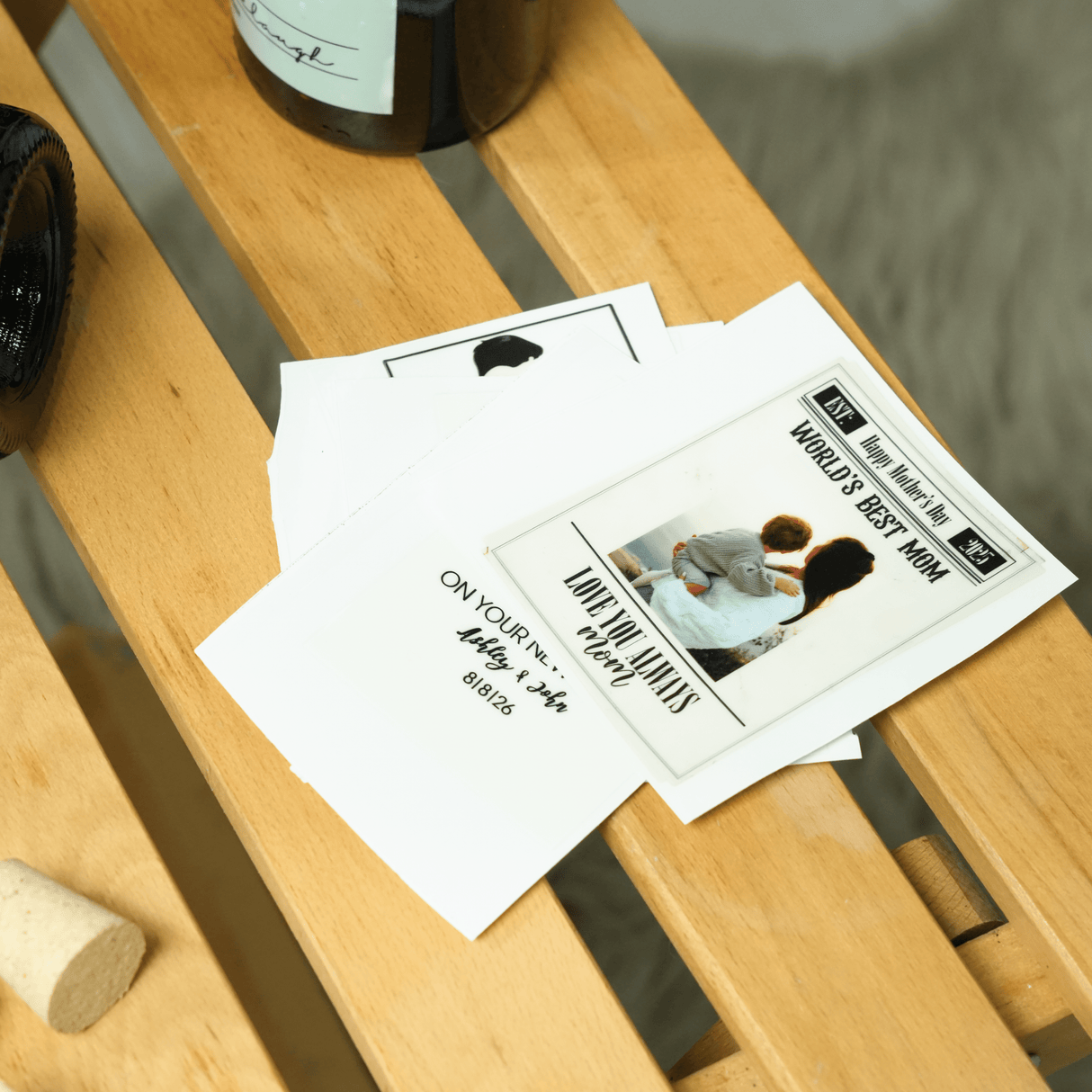 Custom Wine Bottle Label for Mom Chirstmas Gift: Personalized Wine Lover Gift