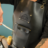 Leather Hairdresser Barber Apron with Custom Logo, Workshop Apron, Personalized Gift, New Business Gift, Aprons for Men Gift, Custom Apron